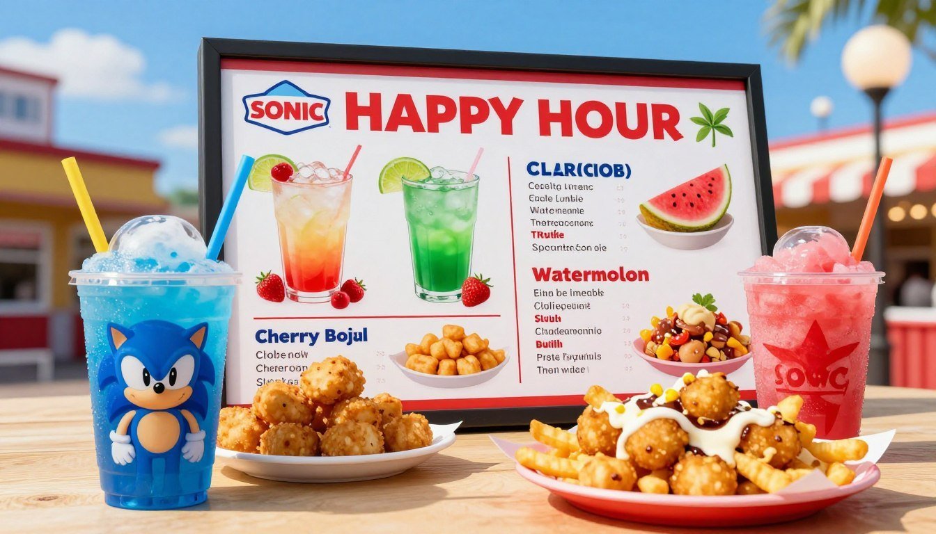 Sonic Happy Hour Menu: Delicious Deals All Day